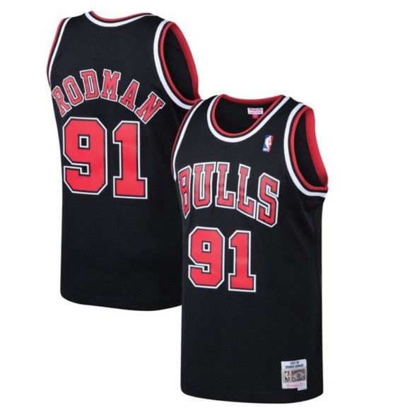rodman 91 bulls jersey